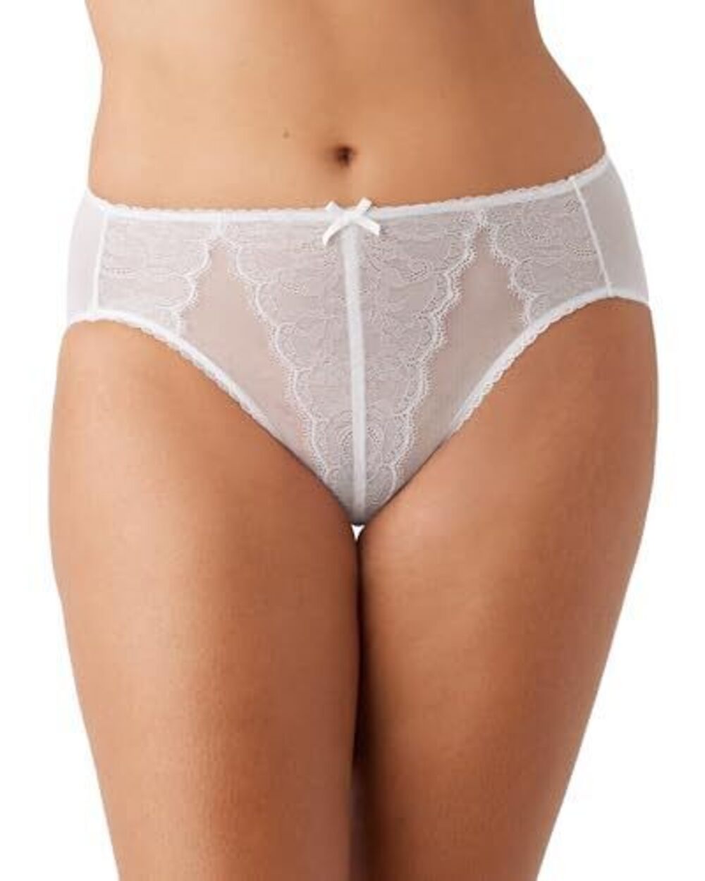 NWT Wacoal Women's Retro Chic Brief Panty in White, Plus Size XL - Picture 6 of 8